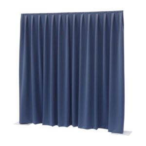 P&D curtain - Dimout Con pieghe, 300(l) x 400(h)cm, 260 Gram/M2, Blu