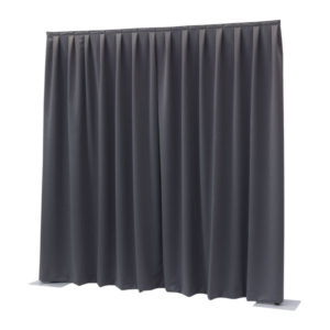 P&D curtain - Dimout Con pieghe, 300(l) x 400(h)cm, 260 Gram/M2, Grigio scuro