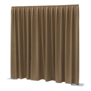 P&D curtain - Dimout Con pieghe, 300(l) x 400(h)cm, 260 Gram/M2, Marrone