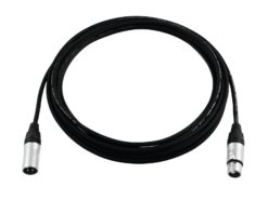 PSSO DMX cable XLR 3pin 0,5m bk Neutrik