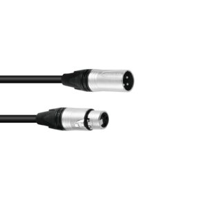 PSSO DMX cable XLR 3pin 1.5m bk Neutrik
