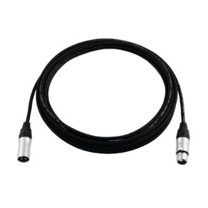 PSSO DMX cable XLR 3pin 1m bk Neutrik