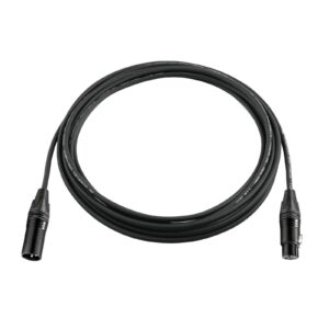 PSSO DMX cable XLR 3pin 1m bk Neutrik black connectors