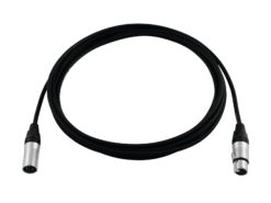 PSSO DMX cable XLR 5pin 15m bk Neutrik