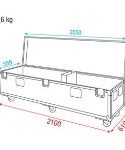 Pipe & Drape Case 45cm base Struttura e Tendaggio 8x8 45cm base