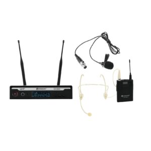 RELACART Set UR-222S Bodypack with Headset and Lavalier