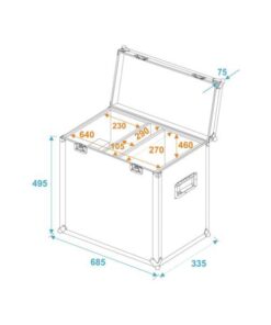 ROADINGER Flightcase 2x TSL-750/TSL-1200
