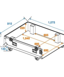 ROADINGER Flightcase 4x CLA-228