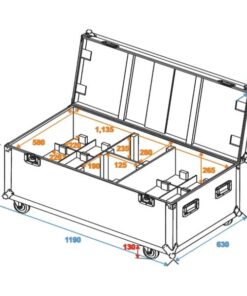ROADINGER Flightcase 8x ML-56/ML-64