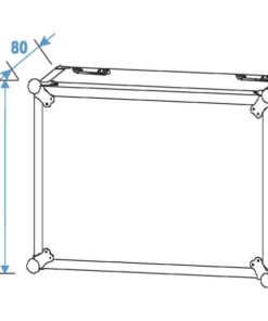 ROADINGER Rack Profi 10U 45cm with wheels