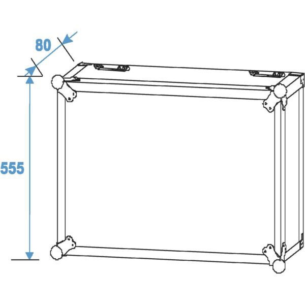 ROADINGER Rack Profi 10U 45cm with wheels