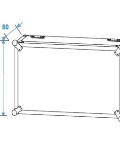 ROADINGER Rack Profi 12U 45cm with wheels