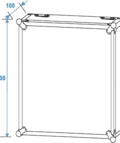 ROADINGER Rack Profi 20U 45cm with wheels