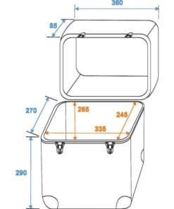 ROADINGER Record Case ALU Maxi Booking, rounded