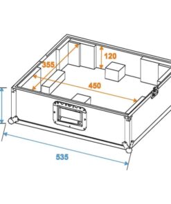 ROADINGER Turntable Case Tour Pro black -B-