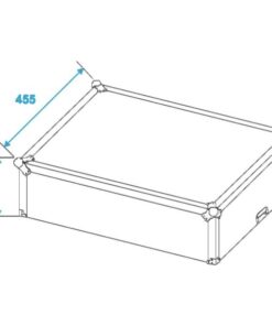 ROADINGER Turntable Case Tour Pro black -B-