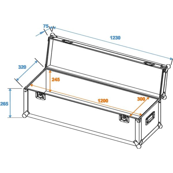 ROADINGER Universal Case Pro 120x30x30cm