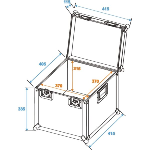 ROADINGER Universal Transport Case heavy 40x40cm