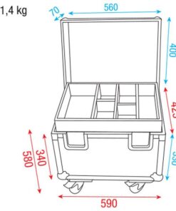 Rigging Case with insert Baule installazione con inserto