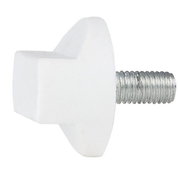 Rotary knob M10x20 (dritto) - bianco