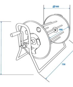 SCHILL Cable Drum SK4602.RM A=460/C=500