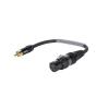 SOMMER CABLE Adaptercable XLR(F)/RCA(M) 0.15m bk