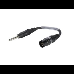 SOMMER CABLE Adaptercable XLR(M)/Jack stereo 0.15m bk