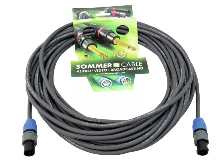 SOMMER CABLE Speaker cable Speakon 2x2.5 15m bk