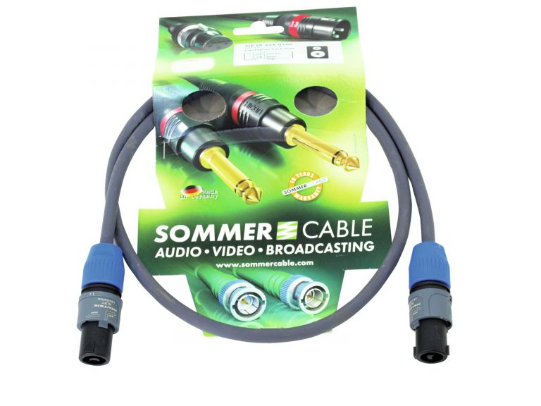 SOMMER CABLE Speaker cable Speakon 2x2.5 1m bk