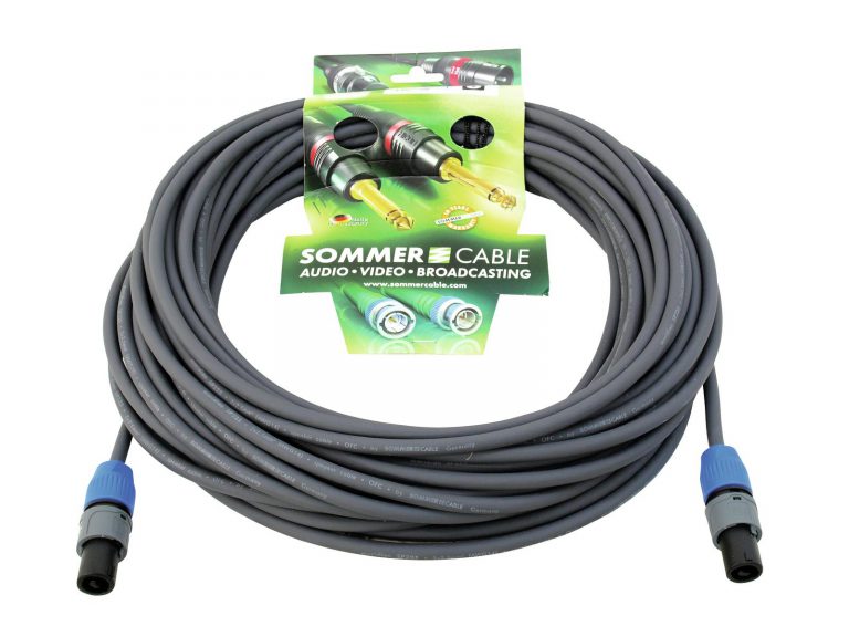 SOMMER CABLE Speaker cable Speakon 2x2.5 20m bk