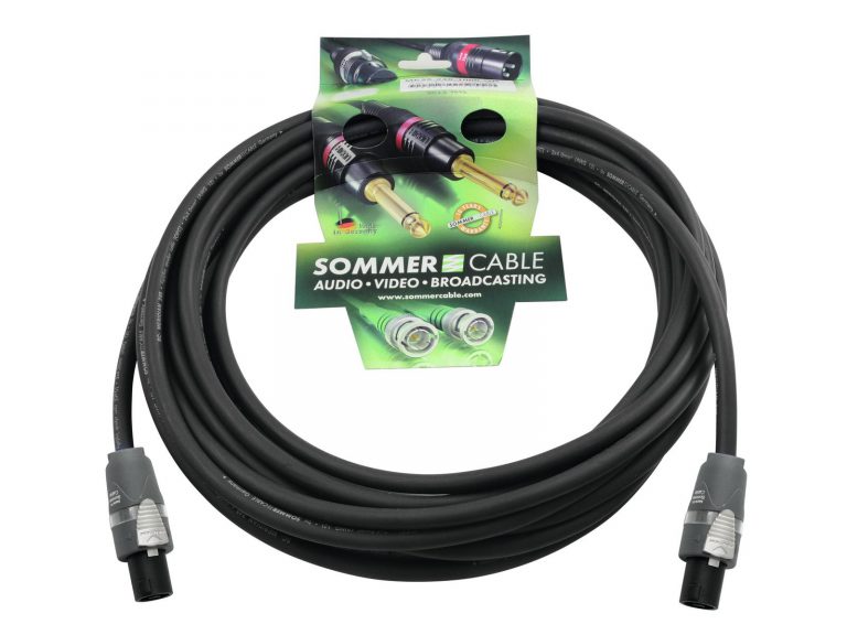 SOMMER CABLE Speaker cable Speakon 2x4 5m bk