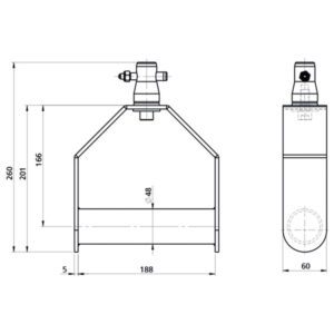 Single Downrigger Alluminio (FT/FQ)