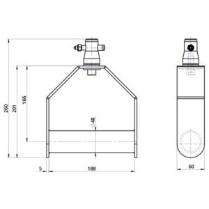 Single Downrigger Alluminio (GT/GQ)