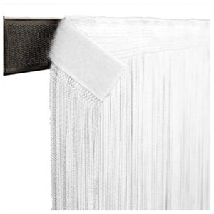 String Curtain 3m Width lunghezza 4m, colore bianco