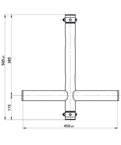 T-Downrigger Alluminio (FT/FQ)