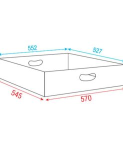 Top insert for Multiflex Case 80/120 57cm, Linea Premium