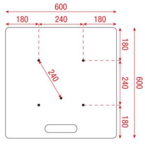 Universal baseplate 600 x 600