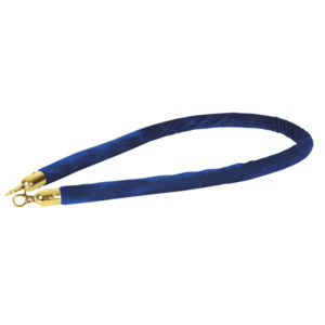 Velvet Rope Gold Hook Blu