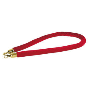 Velvet Rope Gold Hook Rosso