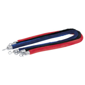Velvet Rope Silver Hook Blu