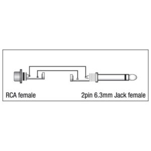 XGA06 - RCA/F > Jack/M mono