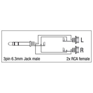 XGA18 - Jack/M stereo > 2 x RCA/F
