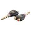 XGA41 - Jack/M mono > 2 x RCA/F Inclusi 2 resistori da 10 kilo-Ohm