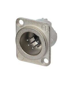 XLR 5p. Chassis Male Contatti in argento, alloggiamento in nichel