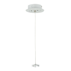 3-Phase Ceiling Suspension Kit Bianco (RAL9003) - Con cavo in acciaio max. 1500 mm