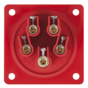 CEE 32A 400V 5p Socket Male Rosso, IP44