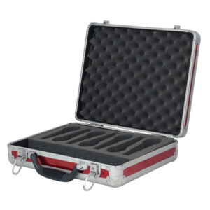 Case for 7 Microphones Rosso