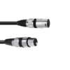 OMNITRONIC XLR cable 3pin 0.2m bk