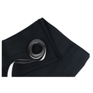 Skirt for Stage-elements 6 m (P) - 60 cm (H), Nero