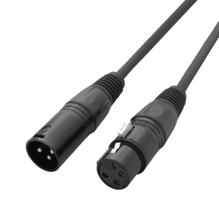 0.5m 3-Pin Male XLR - 3-Pin Female XLR DMX Cable